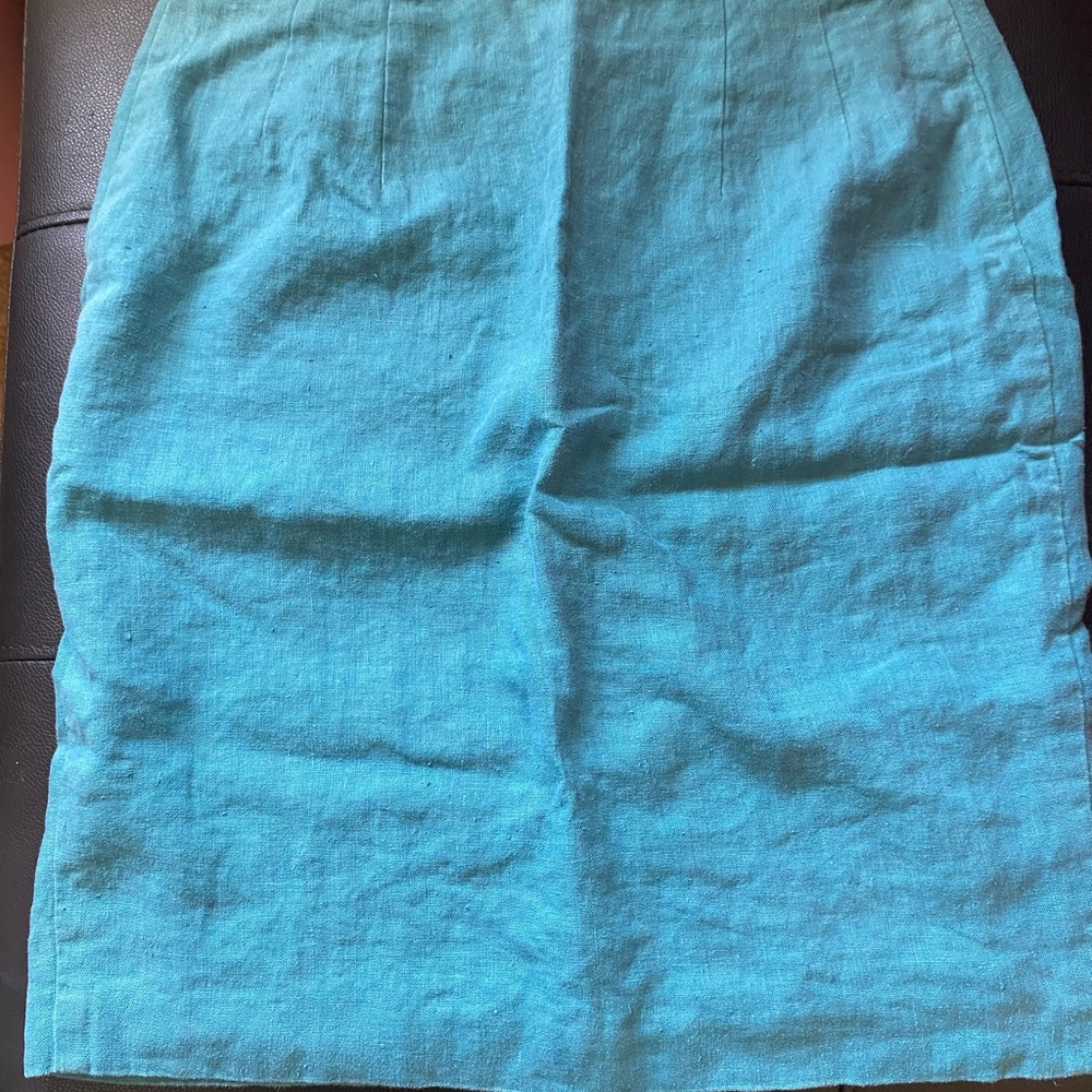 Vintage Linen Blue Skirt